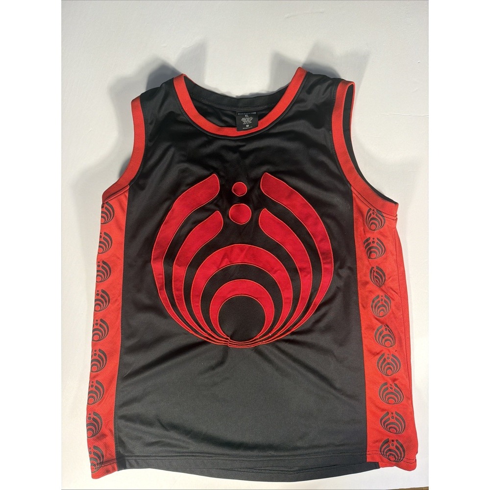 Bassnectar 808 Black Red Basketball Jersey Tank Top XL EDM Festival Rave